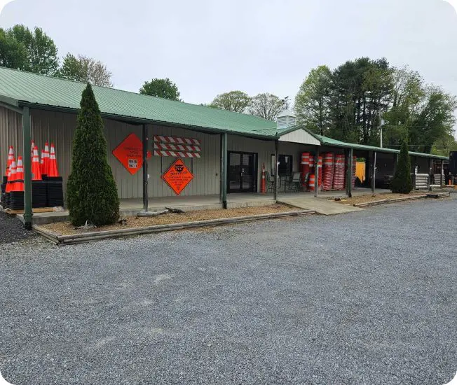 Traffic control supply store building.